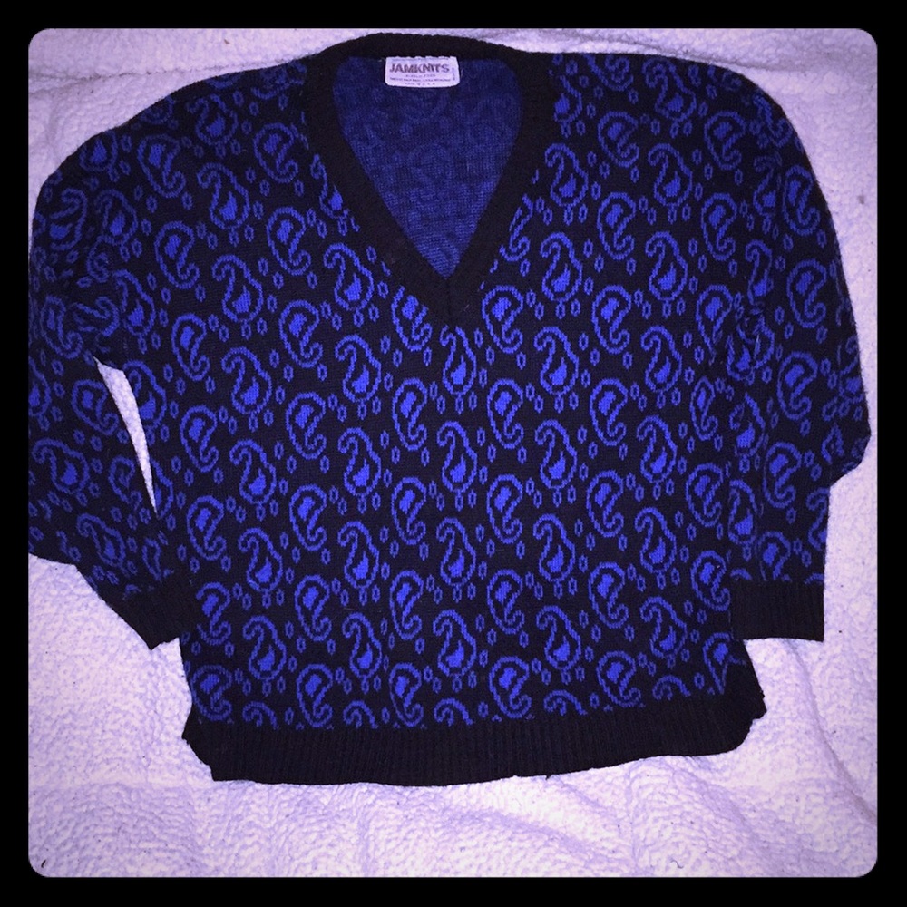 Vintage 80’s Argyle Sweater